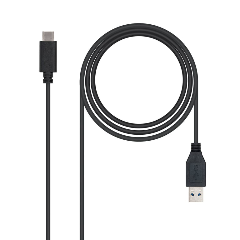Nanocable USB 3.1, 1m câble USB USB 3.2 Gen 2 (3.1 Gen 2) USB C USB A