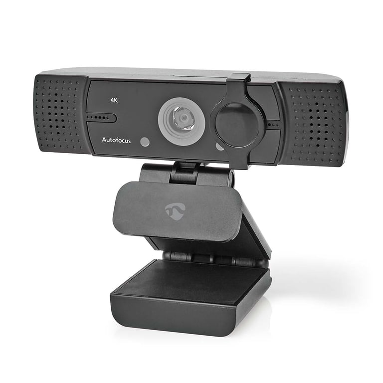Webcam Nedis WCAM120BK – 4K 3840 x 2160 pixels, USB 2.0, Microphone Intégré