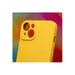 JAYM - Coque Silicone Jaune pour [ APPLE IPHONE 14 ] - 100% Silicone et Microfibre - Renforcée et Ultra Doux