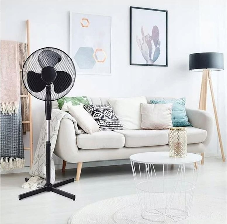 Platinet PSF1616B Ventilateur sur pied haute puissance avec 3 niveaux de vitesse / fonction Swing Neuf - vue 3