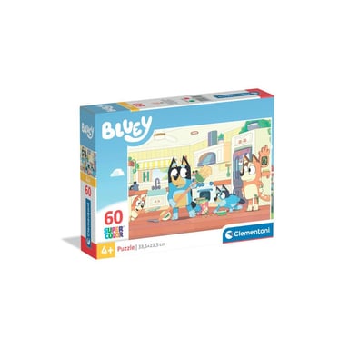 Puzzle enfant Clementoni Bluey 60 pièces 33,5 x 23,5 cm Couleurs pastel - Neuf