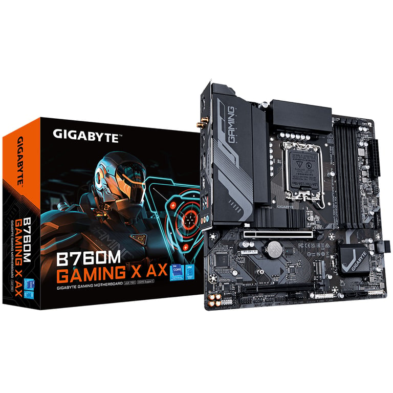 GIGABYTE B760M Gaming X AX Intel B760 Express LGA 1700 micro ATX - Neuf