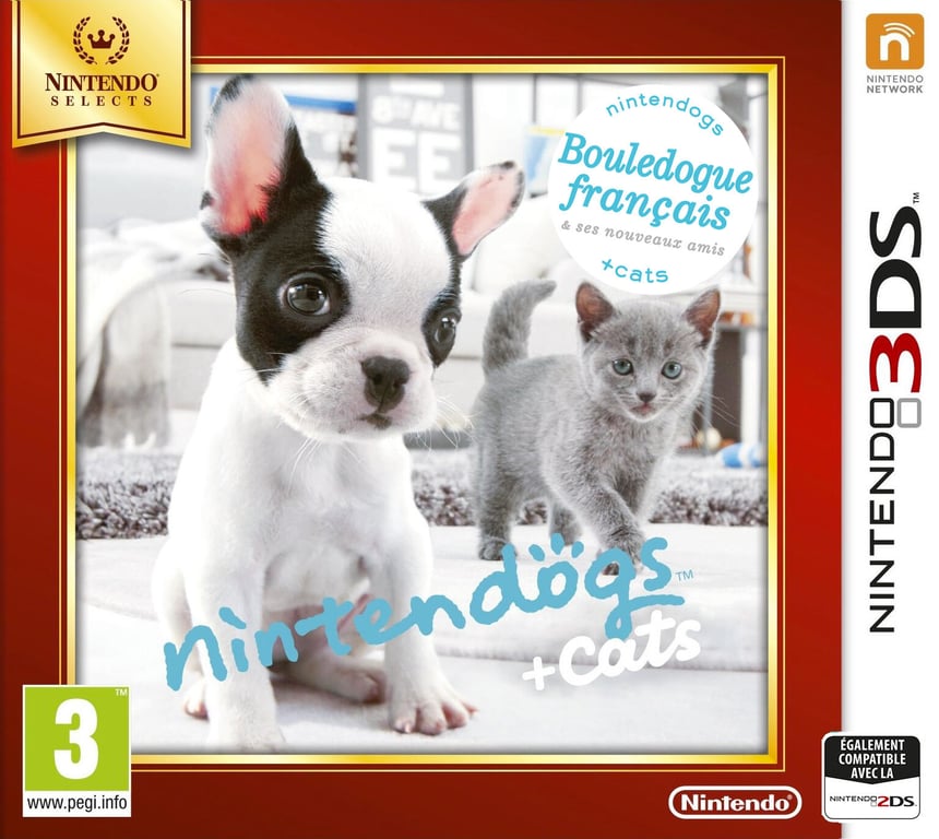 Nintendogs & Cats Bouledogue Français & Ses Nouveaux Amis 3ds - vue 2