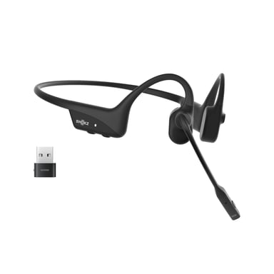 SHOKZ C110-AA-BK écouteur/casque Sans fil Crochets auriculaires Bureau/Centre d'appels USB Type-A Bluetooth Noir