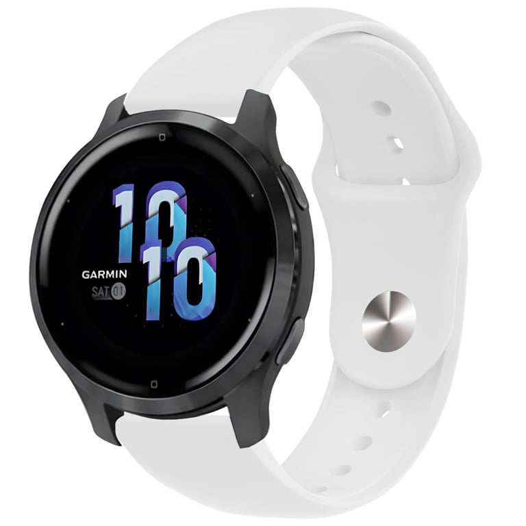 imoshion Bracelet sport en silicone - Connexion universelle 22 mm - Blanc - Neuf