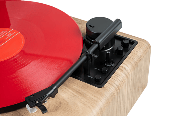 Microsistema Bluetooth FM CD/MP3 in legno da 60W con giradischi