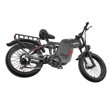 E-bike a doppia sospensione Cleytro F7 con batteria da 48V 25Ah