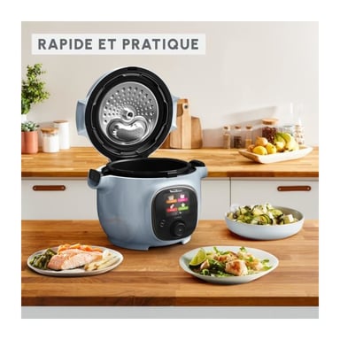 MOULINEX Cookeo Mini: olla multifunción inteligente de alta presión, 3 l, 150 recetas integradas, intuitiva, aplicación específica CE88
