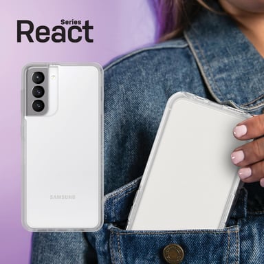 OtterBox React Series pour Samsung Galaxy S21+ 5G, transparente Samsung Galaxy S21+ 5G