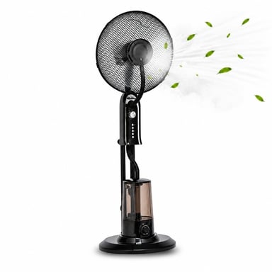 Ventilateur Brumisateur Sur Pied 40 Cm – Noir