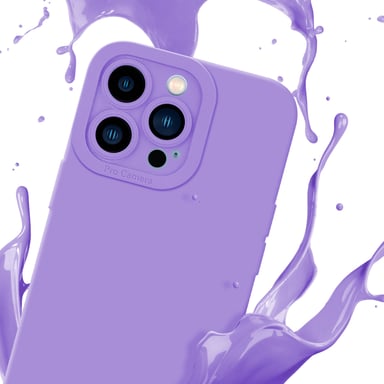 Coque pour Apple iPhone 13 PRO en FLUID VIOLET CLAIR Housse de protection Étui en silicone TPU flexible