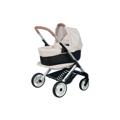 Silla de paseo 3 en 1 SMOBY Maxi-Cosi para muñeca, capazo extraíble, ruedas silenciosas, gran cesta, beige - A partir de 3 años