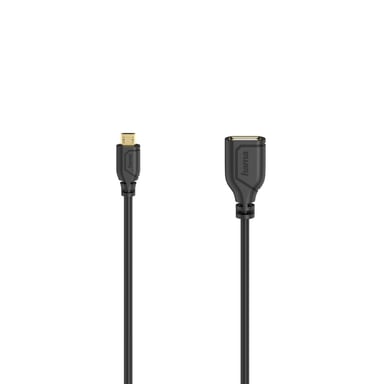 Câble micro-USB OTG Flexi-Slim, USB 2.0, 480 Mbit/s, 0, 15 m