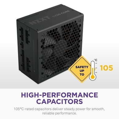 Nzxt C850 Gold Core 850 W ATX 3.1 modulaire Or - vue 7
