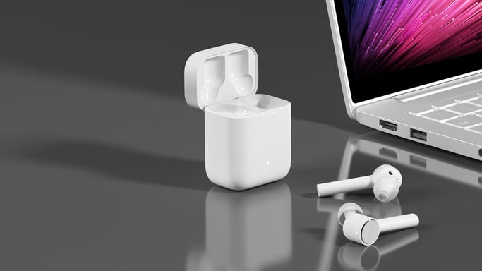 Xiaomi Mi True Headset Cuffie stereo senza fili (TWS) Bluetooth USB Type-C per musica/chiamate Bianco