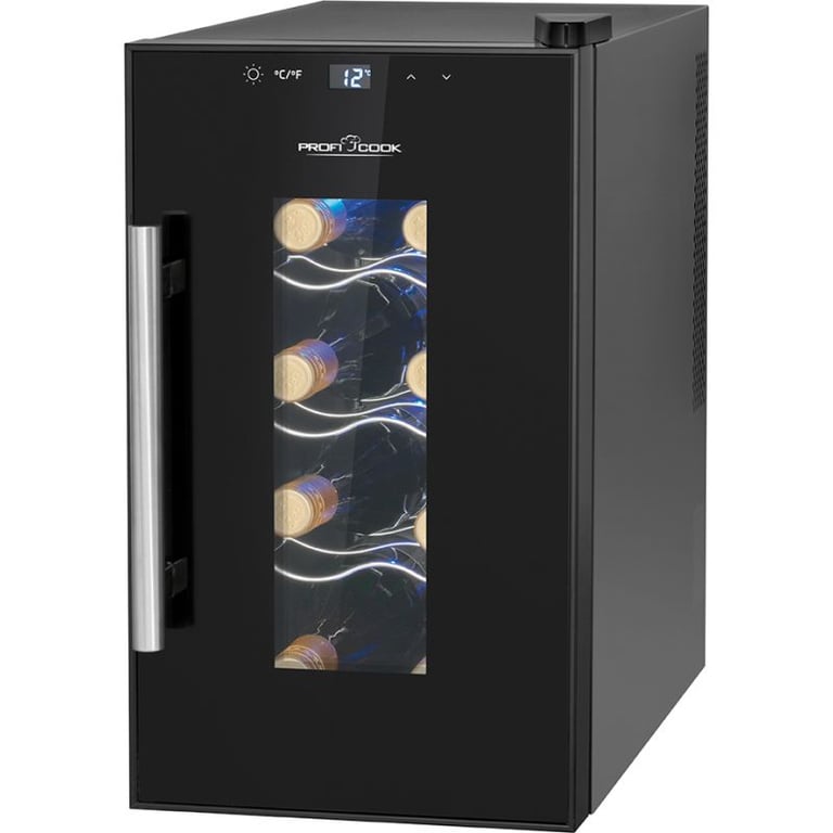 Cave à vin avec porte vitrée et écran tactile Proficook PC WK1232 Neuf - vue 2