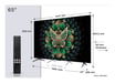 TV QD-Mini LED Tcl 65C69K 165 cm 4K UHD 2025 Aluminium brossé