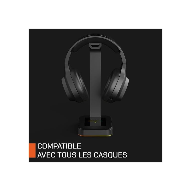 Support de Casque RGB Nova Gaming Hydra NG305806 – 2 Ports USB, Animation RGB - vue 4