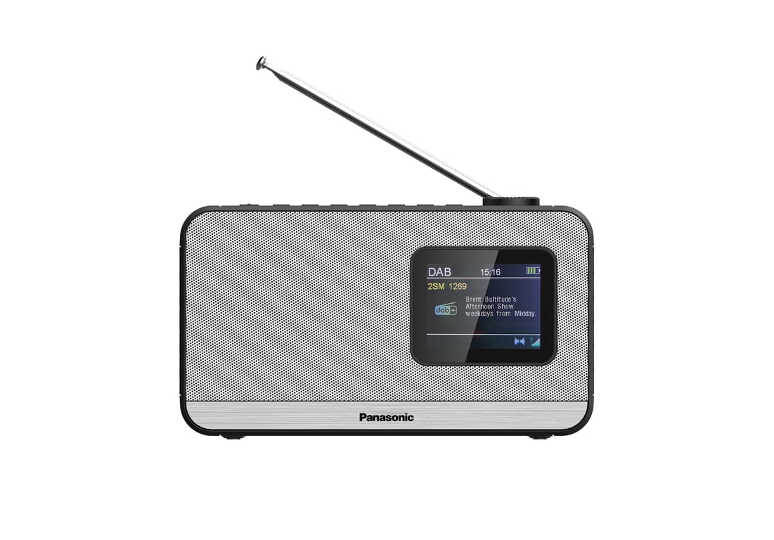 Panasonic RF-D15 Portable Numérique Noir, Argent - Neuf