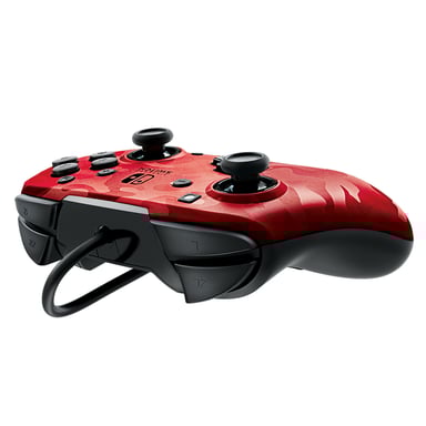 Manette de jeu Faceoff Deluxe+ Analogique/Numérique Nintendo Switch Rouge