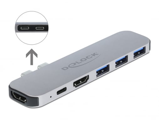 Docking station DeLOCK per MacBook Dual HDMI 4K / PD / Hub