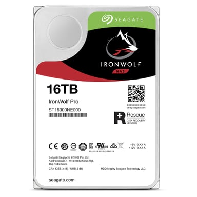 Seagate IronWolf Pro ST16000NT001 disque dur 3.5'' 16000 Go