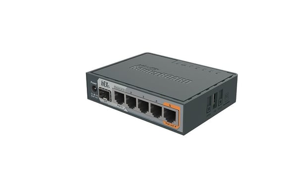 MikroTik hEX S | Router | RB760IGS, 5x RJ45 1000Mb/s, 1x SFP, 1x USB