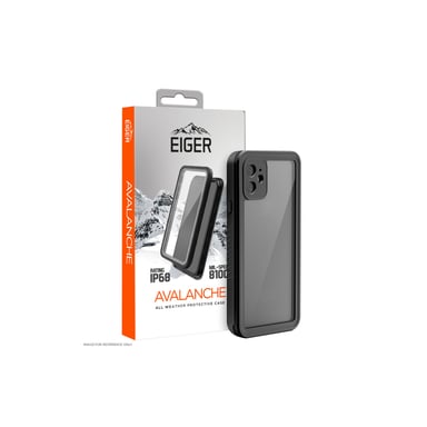 Eiger Avalanche Coque pour iPhone 14 Pro Protection complète Contre Les intempéries Noir Mat