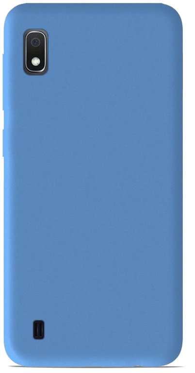 Coque silicone unie compatible Mat Bleu Samsung Galaxy A10