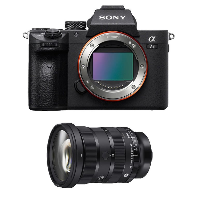 SONY Alpha 7 III + SIGMA Objectif 24 70mm f2.8 DG DN II ART Neuf
