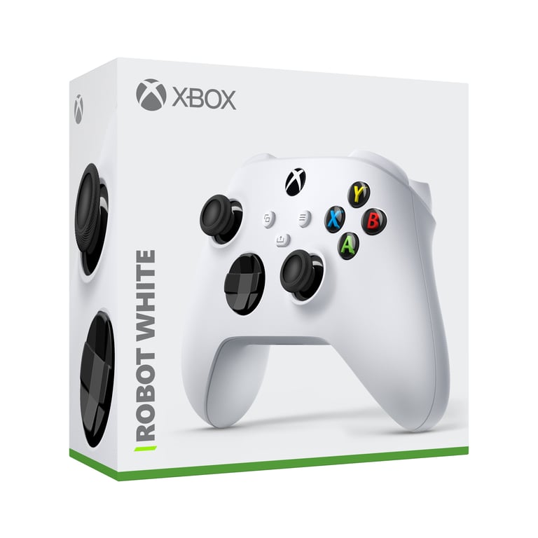 Manette Xbox Series sans fil nouvelle génération – Electric Volt – Jaune – Xbox Series / Xbox One / PC Windows 10 - Blanc