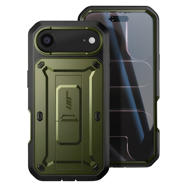 Supcase Funda integral para iPhone Air serie Unicorn Beetle Pro con soporte Caqui - Nuevo
