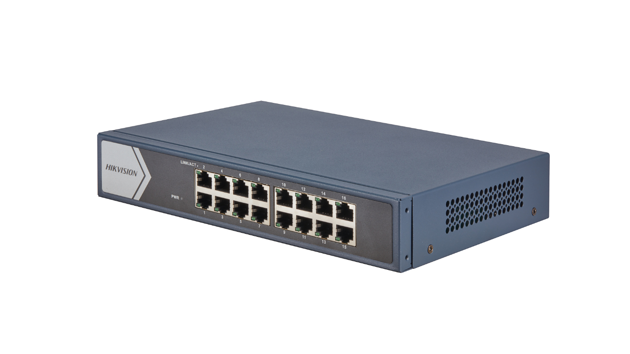 Hikvision DS 3E0516 E B commutateur réseau Non géré L2 Gigabit Ethernet 101001000 Neuf