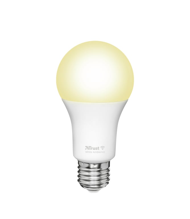 Trust Wifi Cct E27 71298 02 Ampoule Connectée Compatible Avec Alexa Et Google Home Ampoule Dimmable E27 Sans Hub 2.4ghz Lampe Led Ampoule Wifi Lumière Chaude À Froide ¿ Lot De 2 - vue 2