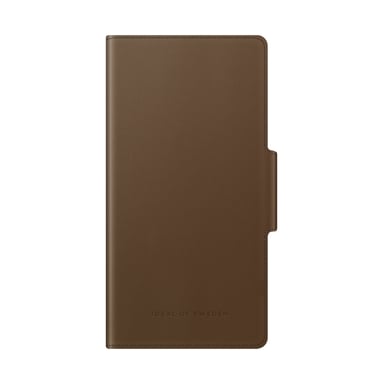 Étui pour iPhone 13 Pro Folio Luxueux avec Porte-cartes Marron