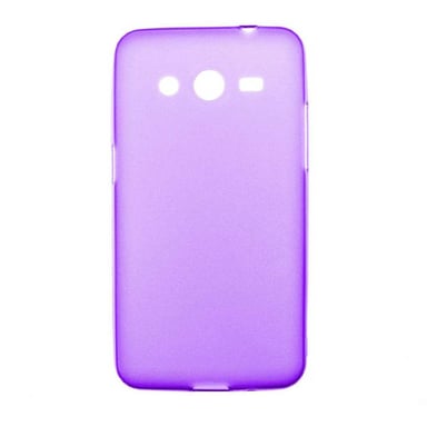Coque silicone unie compatible Givré Violet Samsung Galaxy Core 2