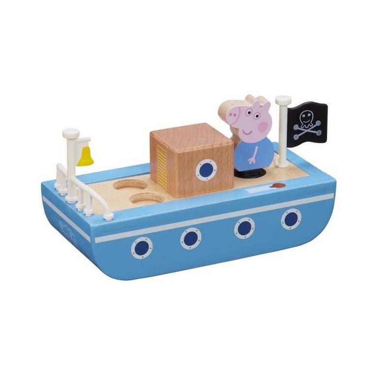 Classic Peppa Pig Bateau En Bois Avec 1 Personnage - vue 8