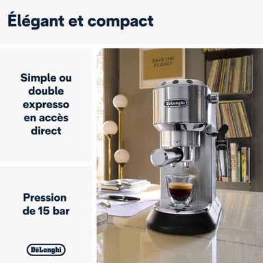 Machine expresso classique -  EC685.M Dedica Style - Inox