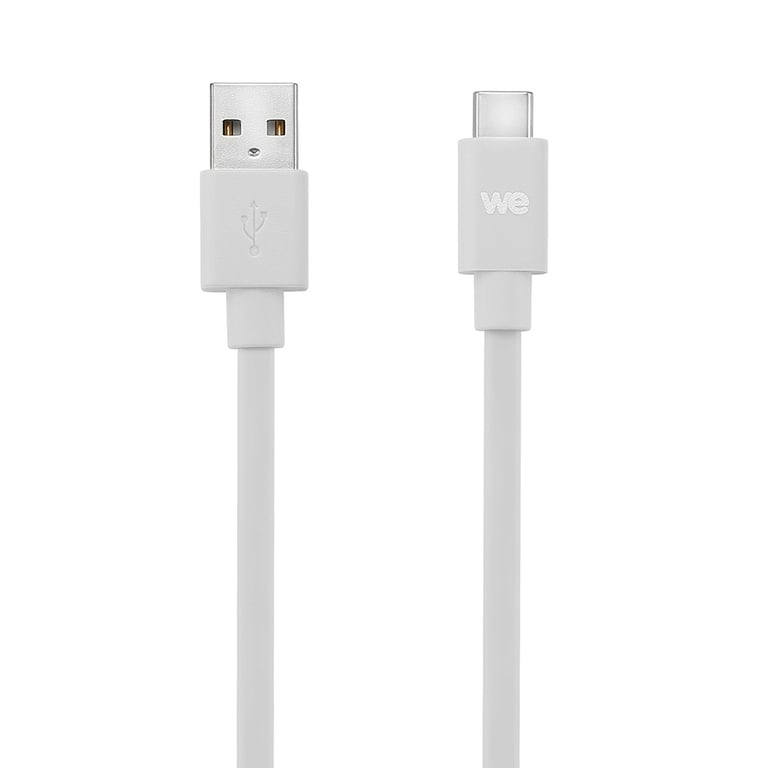 WE Câble Plat Usb-c Vers Usb 1m Pour Samsung S8/s9/s10, Macbook Pro, Google Pixel/chromebook, Huawei P20/p30 Xiaomi - B