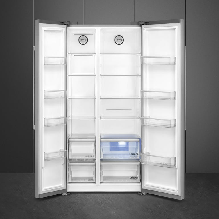 Smeg SBS63XDE frigo américain Pose libre 580 E Acier inoxydable Neuf - vue 2