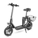 SAMEBIKE SM-C01 Monopattino elettrico pieghevole con sedile, monopattino elettrico da 12'' con cestino 350W 36V 10,4Ah