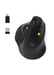 Port Connect Ratón ergonómico con USB-A / USB-C 2,4 Ghz inalámbrico recargable Bluetooth bola direccional Negro