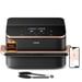 Cosori Dual Blaze Twinfry Chef Edition Double 10 L Autonome 2800 W Friteuse d'air chaud Gris foncé, Or rose