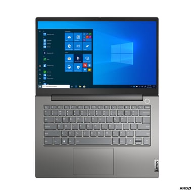 Lenovo ThinkBook 14  35,6 cm (14'') Full HD AMD Ryzen 5 5500U 16 Go DDR4-SDRAM 512 Go SSD Wi-Fi 6 (802.11ax) Windows 10 Pro Gris- QWERTY Espagnol