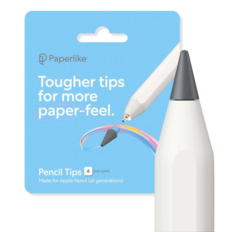 Paperlike Lot de 4 Pointes Renforcées pour Apple Pencil avec Effet Papier - vue 2