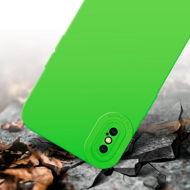 Coque pour Apple iPhone XS MAX en FLUID VERT Housse de protection Étui en silicone TPU flexible