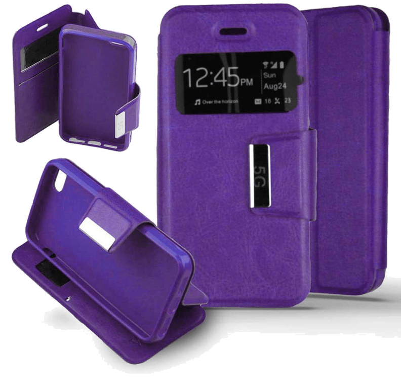 Etui Folio compatible Violet Apple iPhone 5 iPhone 5S
