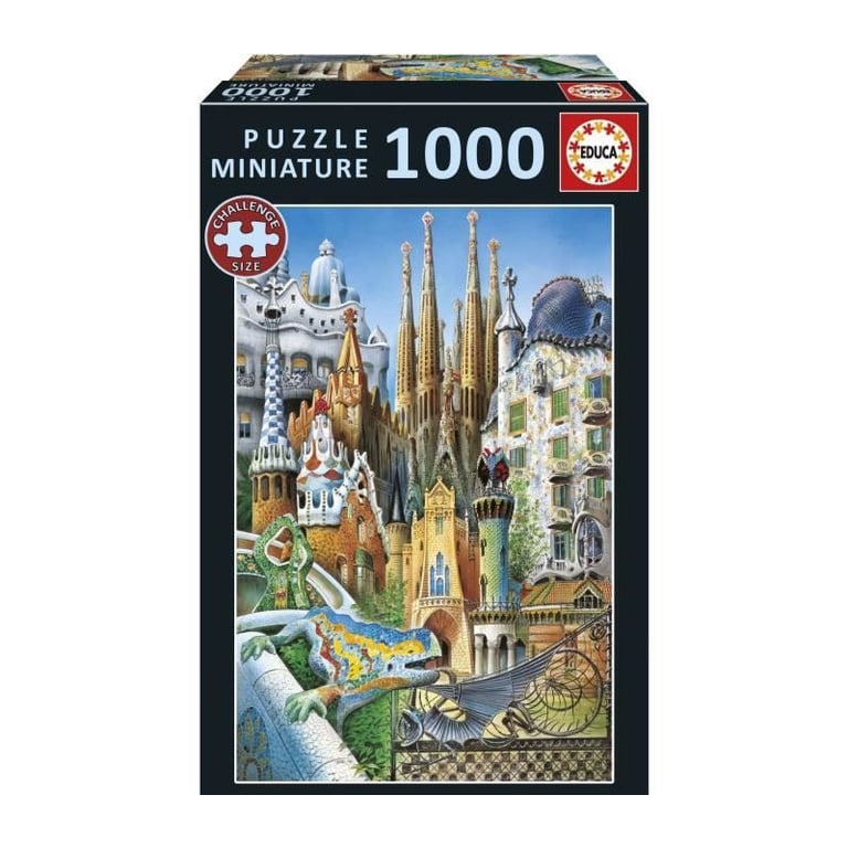 Puzzle EDUCA Gaudí Collage Miniature 1000 pièces - vue 2