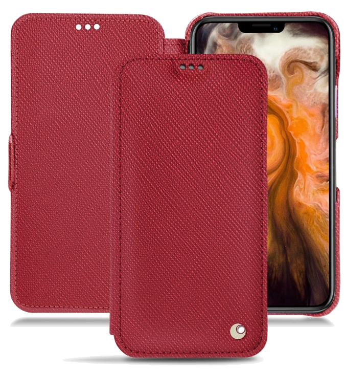 Housse cuir Apple iPhone 11 Pro Max - Rabat horizontalRouge