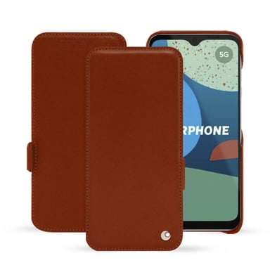 Housse cuir Fairphone 4 -  - Orange - Cuir vegan